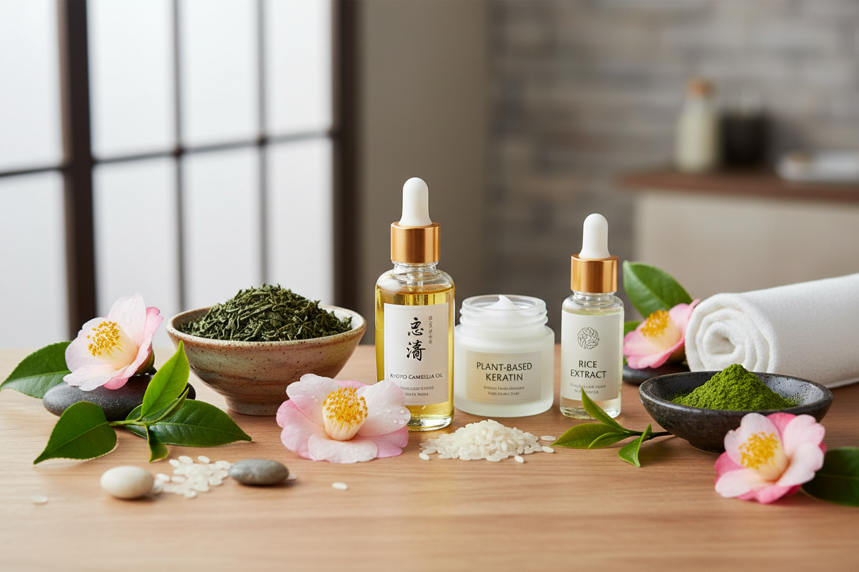 Les ingrédients secrets des produits kyoto pour cheveux soyeux ✨