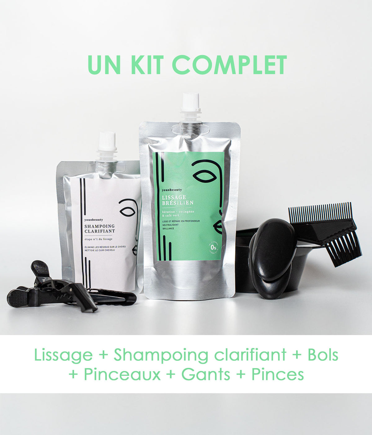 Kit lissage brésilien au café vert