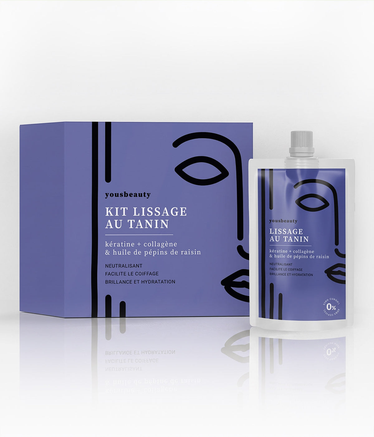 Kit lissage au tanin à l’huile de pépins de raisin