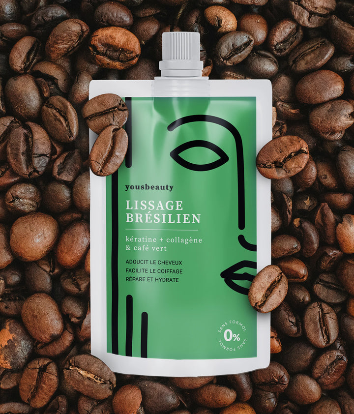 Lissage bresilien au cafe vert + shampoing clarifiant
