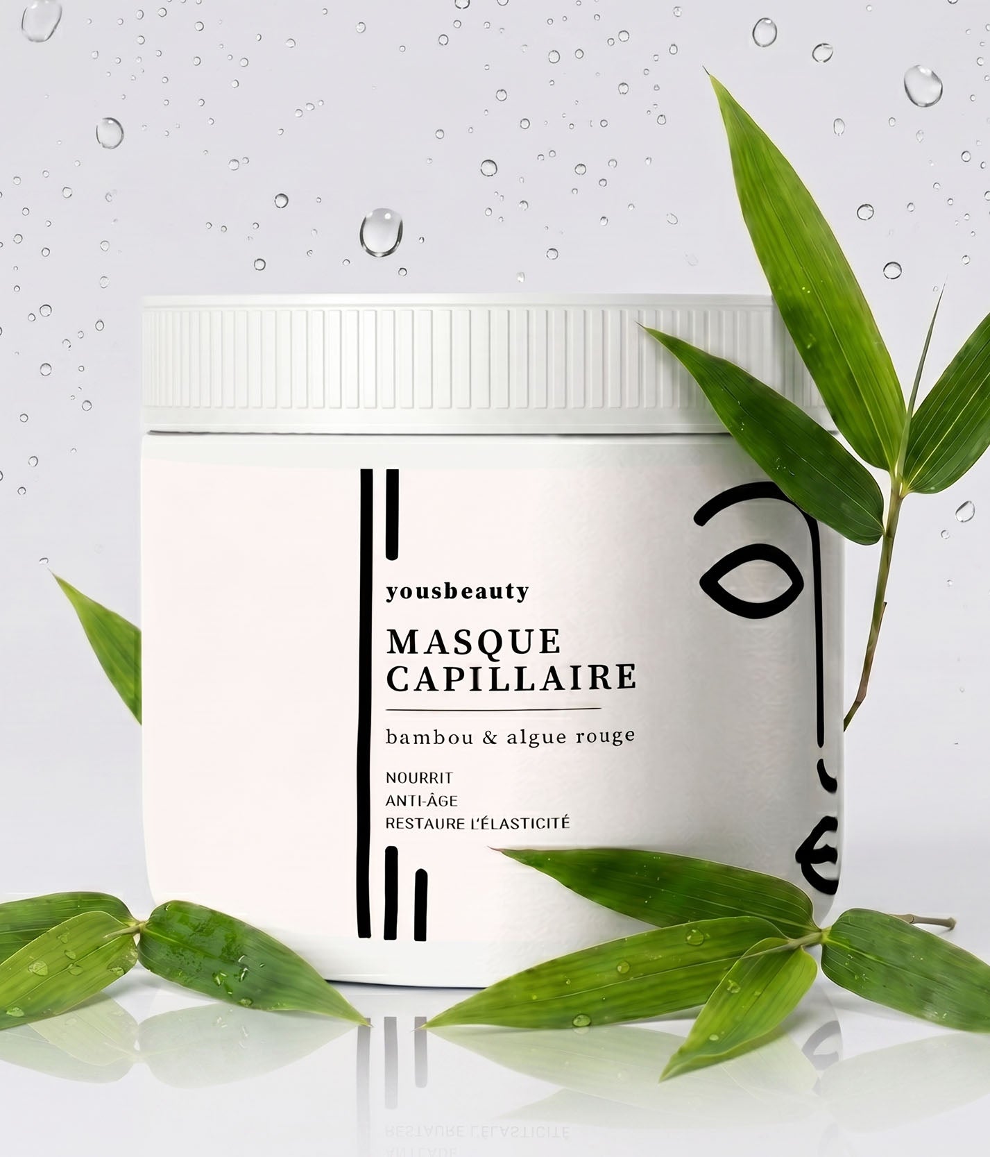 Masque cheveux bambou & algue rouge (500G)