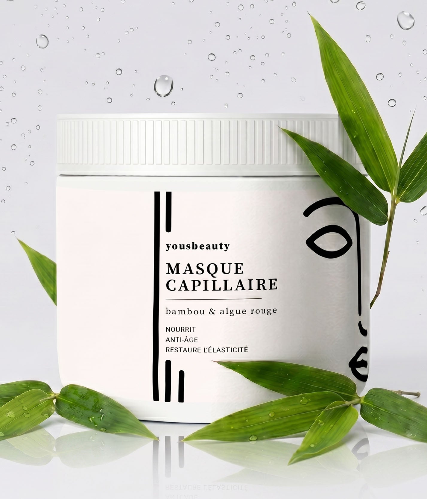 Masque cheveux bambou & algue rouge (500G)